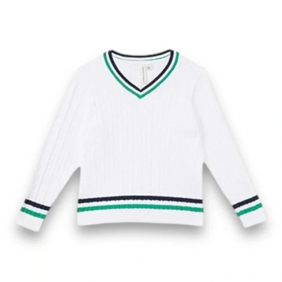 Janie & Jack | Cable Knit Striped Sweater (3) 🎾 - Picture 1 of 6